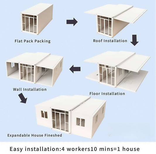 Expandable Prefabricated House Movable Home - Customized Creative Container House