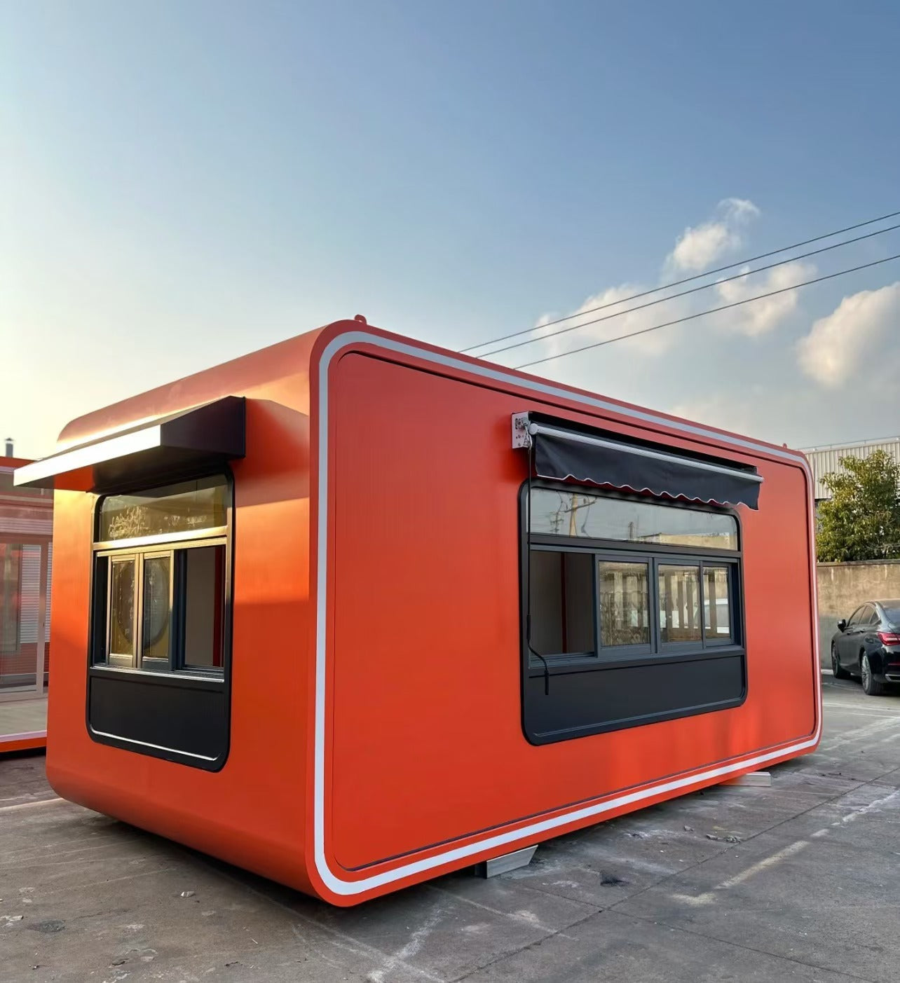 Glass Steel Apple Cabin