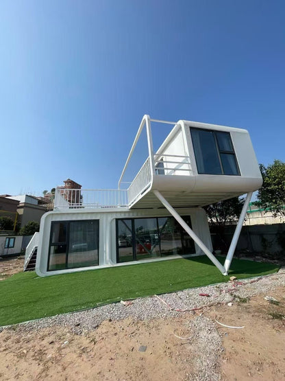 Flat Pack Container Hotel Durable Prefab Modular Solution - Customized Creative Container House