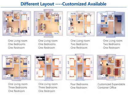 Modern Folding Expandable Prefabricated House With Furniture - Customized Creative Container House